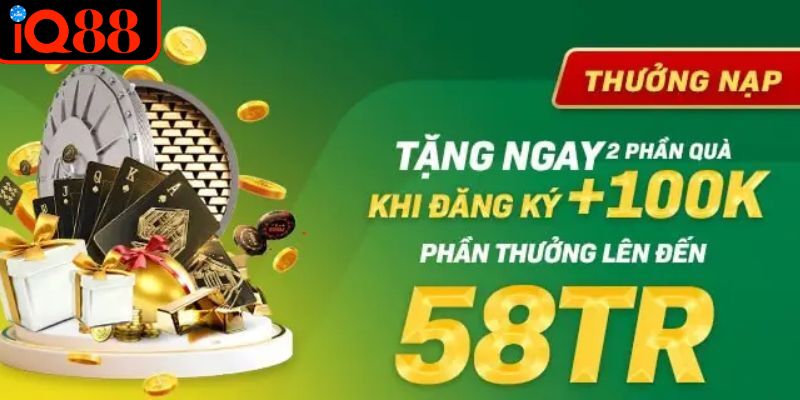 Chương trình khuyến mãi IQ88 thưởng 100% giá trị nạp thẻ